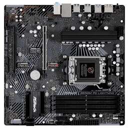 ASROCK Материнская плата B650M PG Lightning Socket AM5 AMD B650 4xDDR5 mATX AC`97 8ch(7.1) 2.5Gg RAID+HDMI+DP