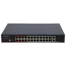 HIKVISION Коммутатор DS-3E0326P-E/M(C) (L2) 25x100Мбит/с 1SFP 24PoE 230W неуправляемый