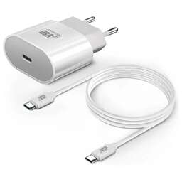 BORASCO Сетевое зарядное устройство USB type-C, USB type-C, 3A, белый [50635]