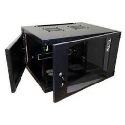LANMASTER Шкаф коммутационный Next (TWT-CBWNG-12U-6X6-BK) настенный 12U 550x600мм пер.дв.стекл 60кг черный 20кг 658мм