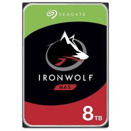 SEAGATE Жесткий диск Ironwolf ST8000VN004, 8ТБ, HDD, SATA III, 3.5"