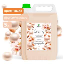 CLEAN&GREEN Крем-мыло жидкое с перламутром "Cremy" миндальное молочко увлажняющее 5 л. CG8418