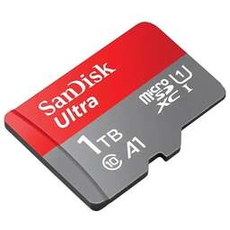 SANDISK Карта памяти Ultra UHS I 1TB MicroSD Card 150MB/s. Цвет: серо-красный