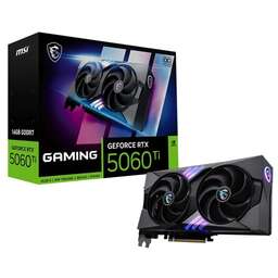 MSI Видеокарта NVIDIA GeForce RTX 5060TI RTX 5060 TI 16G GAMING OC 16ГБ Gaming, GDDR7, OC, Ret