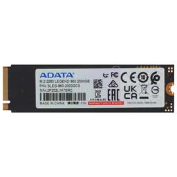 A-DATA Накопитель SSD PCIe 4.0 x4 2TB SLEG-860-2000GCS Legend 860 M.2 2280