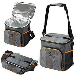LEONORD Термосумка ML15202, 20л, р-р: 30x22x30см, цвет: серый+оранжевый 104933