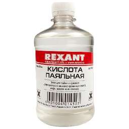 REXANT (09-3612) ФЛЮС ДЛЯ ПАЙКИ , ПАЯЛЬНАЯ КИСЛОТА, 500 МЛ, ФЛАКОН