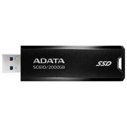 A-DATA Внешний диск SSD SC610, 2ТБ, черный [sc610-2000g-cbk/rd]