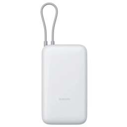 XIAOMI Внешний аккумулятор с встроенным кабелем Power Bank 20000mAh (Integrated Cable) GL Light Gray (BHR9738GL)