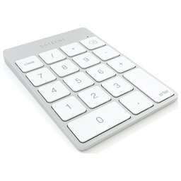 SATECHI Беспроводной цифровой блок клавиатуры Aluminum Slim Keypad Numpad. Цвет серебристый