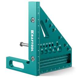KRAFTOOL 3D Square, 7-в-1, высокоточный алюминиевый угольник (3446)