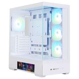 ZALMAN Корпус для ПК P40 DS White ATX Mid Tower PC Case, 120mm ARGB Fanx4