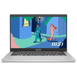 MSI Ультрабук Modern 14 C12MO-688RU 14", IPS, Intel Core i7 1255U 1.7ГГц, 10-ядерный, 16ГБ DDR4, 512ГБ SSD, Intel Iris Xe graphics, Windows 11 Professional, серебристый [9s7-14j111-688]