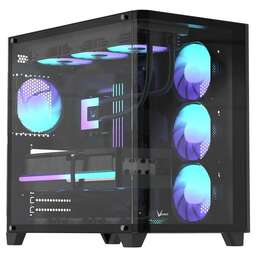 FORMULA Корпус ATX Crystal U2, Midi-Tower, без БП, черный