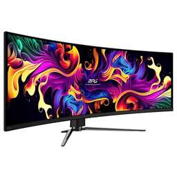 MSI Монитор 49" MPG 491CQPX QD-OLED черный QD OLED LED 32:9 HDMI матовая HAS Piv 250cd 178гр/178гр 5120x1440 240Hz DP DQ USB 10.6кг