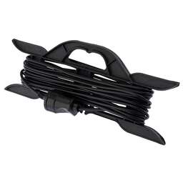 PROCONNECT Удлинитель-шнур на рамке ПВС 2х0,75, 10м, б/з, 6А, 1300Вт, IP20, черный (Сделано в России)