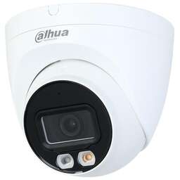 DAHUA DH-IPC-HDW2249TP-S-IL-0280B Уличная турельная IP-видеокамера SmartDualLight 2Мп, 1/2.8” CMOS, объектив 2.8мм, видеоаналитика, микрофон, ИК 30м, LED 30м, IP67, металл/пластик