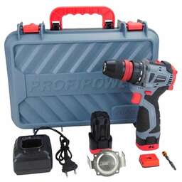 PROFIPOWER Аккумуляторный бесщеточный шуруповерт со съемным патроном BL-161B (40Нм,Li-ion 2шт,2.0Ач,поясная клипса,бита-магнит, З/У, в кейсе)