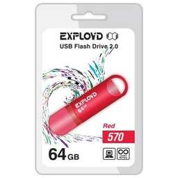 EXPLOYD 64GB 570 красный [EX-64GB-570-Red]