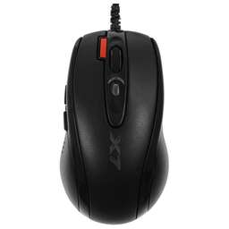 A4TECH Мышь X-7120 черный оптическая 2000dpi USB 7but (X-710BK+X7-200MP)