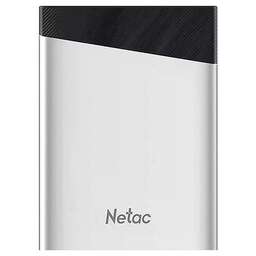 NETAC 960ГБ Внешний диск SSD Z6S NT01Z6S-960G-32SL, USB-C, чтение - 520МБ/с, серебристый