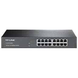 TP-LINK Коммутатор TL-SF1016DS, неуправляемый