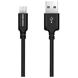 More choice K12m Дата-кабель USB 2.1A для micro USB - 1м Black