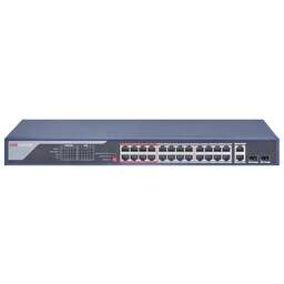 HIKVISION Коммутатор DS-3E0326P-E(C) (L2) 24x100Мбит/с 2x1Гбит/с 2SFP 24PoE 370W неуправляемый
