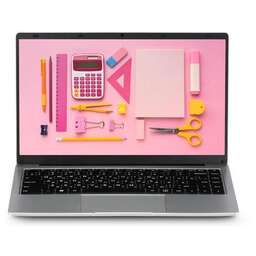 AZERTY Ноутбук Story RB-1450 14", IPS, Intel Celeron N5095 2ГГц, 4-ядерный, 8ГБ DDR4, 128ГБ SSD, Intel UHD Graphics, Windows 11 Pro, серебристый [120-0954]