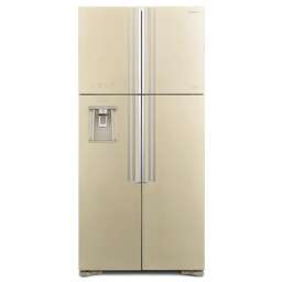 HITACHI Холодильник двухкамерный R-W660PUC7 GBE Side by Side, инверторный бежевый