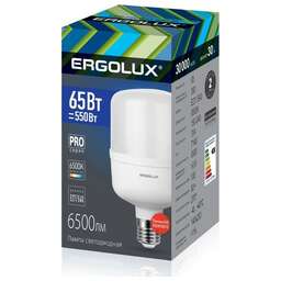 ERGOLUX (14330) LED-HW-65W-E40-6K серия PRO 65Вт/E27/E40/6500К