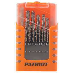 PATRIOT Набор сверл по металлу (1.0-10.0 мм, 19шт.)