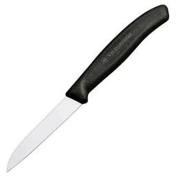 VICTORINOX Нож кухонный Swiss Classic (6.7403) стальной для овощей лезв.80мм прямая заточка черный