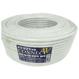 PREMIER Кабель CONNECT-AV RG-6/U CCS WT 100м. белый (21-321 100)