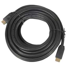 NONAME Кабель аудио-видео LAZSO WH-111, HDMI (m) - HDMI (m) , ver 1.4, 10м, GOLD, черный [wh-111(10m)]