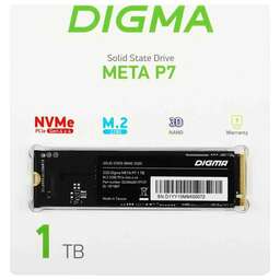 DIGMA Накопитель SSD PCIe 4.0 x4 1TB DGSM4001TP73T Meta P7 M.2 2280