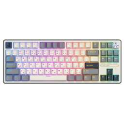 ROYAL KLUDGE Клавиатура механическая RK-R87 Black/Gray/Red (switch RK Brown, проводная, 87 клавиш, TKL)