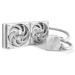 MONTECH Система водяного охлаждения HyperFlow Silent 240 Soc-AM5/AM4/1200/1700/1851 белый 4-pin 24.8dB Al 310W Ret (HS240WH)