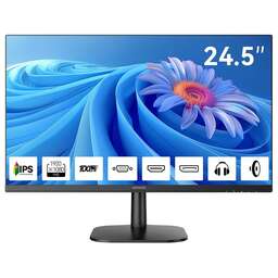 AIWA Монитор 24.5" MD2511 Black (IPS, 1920x1080, D-Sub+HDMI+DP, 4 ms, 178°/178°, 300 cd/m, 1000:1, 100Hz, Spk, внутр БП)