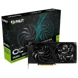 PALIT Видеокарта NVIDIA GeForce RTX 4060TI RTX4060TI DUAL OC 8ГБ Dual, GDDR6, OC, Ret [ne6406tt19p1-1060d]