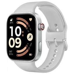 XIAOMI Смарт-часы Redmi Watch 6 2.07" AMOLED корп.серебристый рем.серый разм.брасл.:135-205мм (BHR08CUGL)