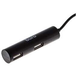 BURO Разветвитель USB 2.0 BU-HUB4-0.5R-U2.0 4порт. черный