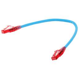 HYPERLINE Патч-корд PC-LPM-UTP-RJ45-RJ45-C5e-0.3M-LSZH-BL PC-LPM-UTP-RJ45-RJ45-C5E-0.3M UTP RJ-45 вил.-вилка RJ-45 кат.5E 0.3м синий LSZH (уп.:1шт) 24AWG