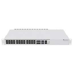 MIKROTIK Коммутатор CRS326-4C+20G+2Q+RM (L3) 1x100Мбит/с 20x2.5Гбит/с 4xКомбо(10GBase-T/SFP+) 2xQSFP+ управляемый