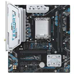 MAXSUN Материнская плата MS-eSport B860M GANK WIFI B860, LGA1851, 2*DDR5, 1*PCIEx16, 1*PCIEx1, 2*M.2, 6*USB3.2Gen1, 4*USB2.0, 2*SATA3.0, 1G, DP, HDMI, M-ATX, RTL