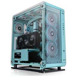 THERMALTAKE Корпус ATX Core P6 TG Turquoise, Full-Tower, без БП [ca-1v2-00mbwn-00]