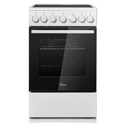 MIDEA Электрическая плита MFO-M4E20T6E(WH), стеклокерамика, электрическая, без крышки, белый/черный