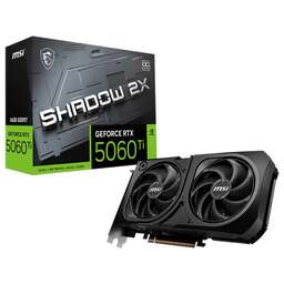 MSI Видеокарта RTX5060Ti SHADOW 2X OC PLUS 16GB GDDR7 128bit 3xDP HDMI 2FAN RTL