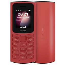 NOKIA Мобильный телефон TA-1564 106 DS красный моноблок 2Sim 1.8" 120x160 Series 30+ GSM900/1800 GSM1900 FM microSD max32Gb