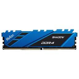 NETAC Оперативная память Shadow NTSDD4P36SP-08B DDR4 - 1x 8ГБ 3600МГц, DIMM, Blue, Ret